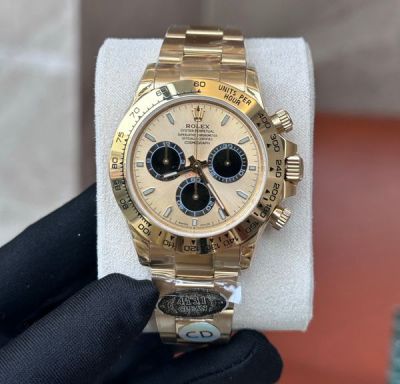 Clean Factory Gold Rolex Daytona Replica 4131 Mechanical Movement Man Watch